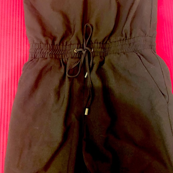 Extra Small Black Dynamite strapless romper - Picture 2 of 6